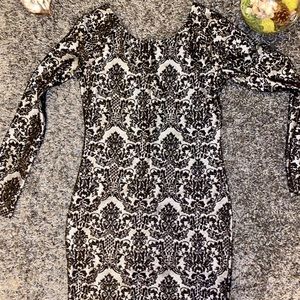 Never worn Black/Grey Bodycon dress!